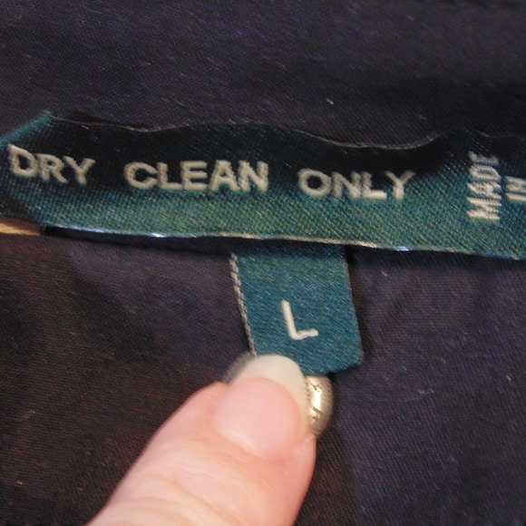 Lauren Ralph Lauren button up overcoat Black Large - Picture 8 of 10